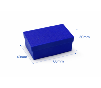 Коробка пластикова 60х40х30 мм синя з PLA пластику