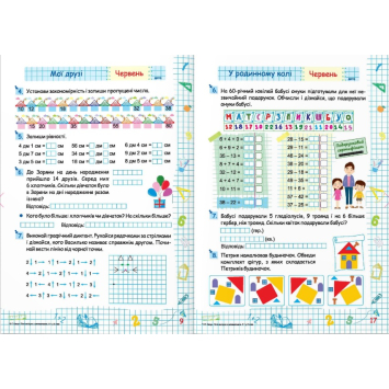 Посібник для повторення математики 1 клас