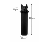 3Д Закладка Песик (чорна)