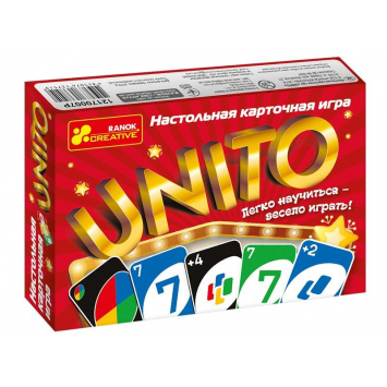УНО Настольная, карточная игра, 108 карт