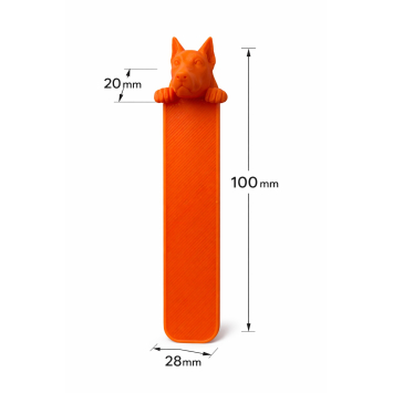 3D закладка «Собака» (помаранчева)