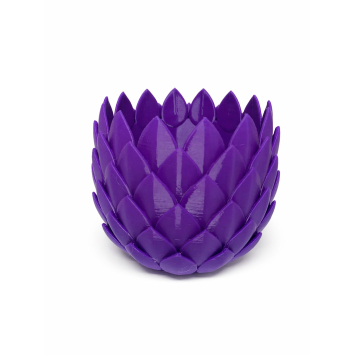 Цветочный горшок Лотос фиолетовый без поддона.