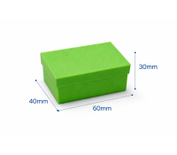 Коробка пластикова 60х40х30 мм зелена з PLA пластику