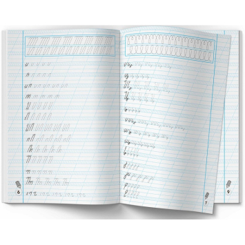 Сторінки зошита Готуємо руку до письма з вправами