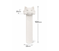 3Д Закладка Котик (Біла)