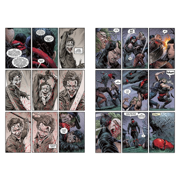 сторінки коміксу Бетмен Троє Джокерів розворот книги Бетмен Троє Джокерів