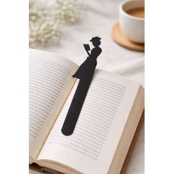 Закладка Леді з книгою, довжина 150 мм