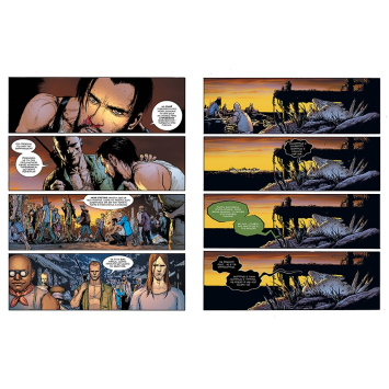 сторінки коміксу Болотяна Істота Зелене пекло розворот книги Болотяна Істота Зелене пекло