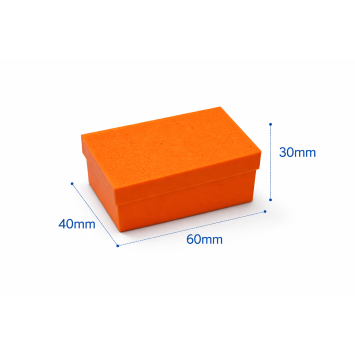 Коробка пластикова 60х40х30 мм (Помаранчева)