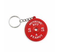 брелок Nothing But Gains у формі диска 45LB для ключів і спортивної сумки