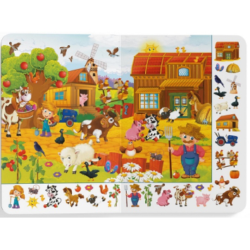 ілюстрації з книги Великий віммельбух Ферма розворот книги Великий віммельбух Ферма