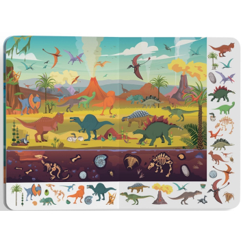 сторінка книги Великий віммельбух Динозаври дитяча книга Великий віммельбух Динозаври